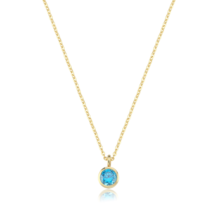 Balık Burcu Aquamarine Kolye - 3