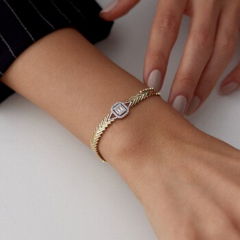 Balık Sırtı Baget Bileklik - Rayna