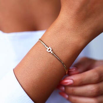 Balıksırtı Harf Bileklik - CNR