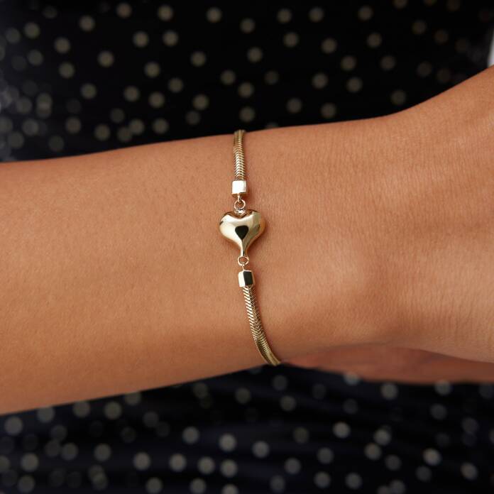 Balıksırtı Kalp Bileklik - 1