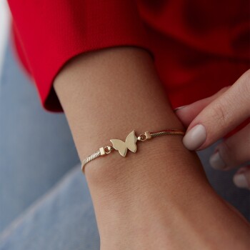 Balıksırtı Kelebek Bileklik - Mazi