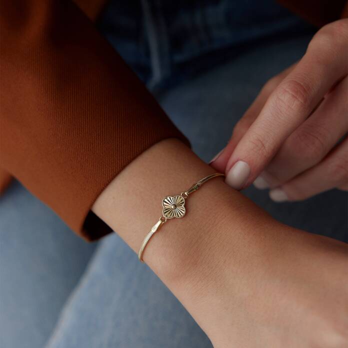 Balıksırtı Yonca Bileklik - 1