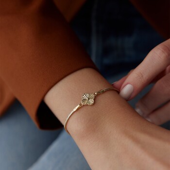 Balıksırtı Yonca Bileklik - Mazi (1)