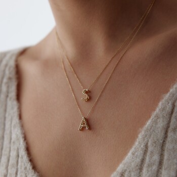 Ball Harf Kolye - Rayna