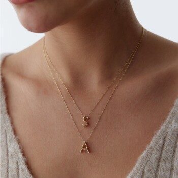 Ball Harf Kolye - Rayna (1)