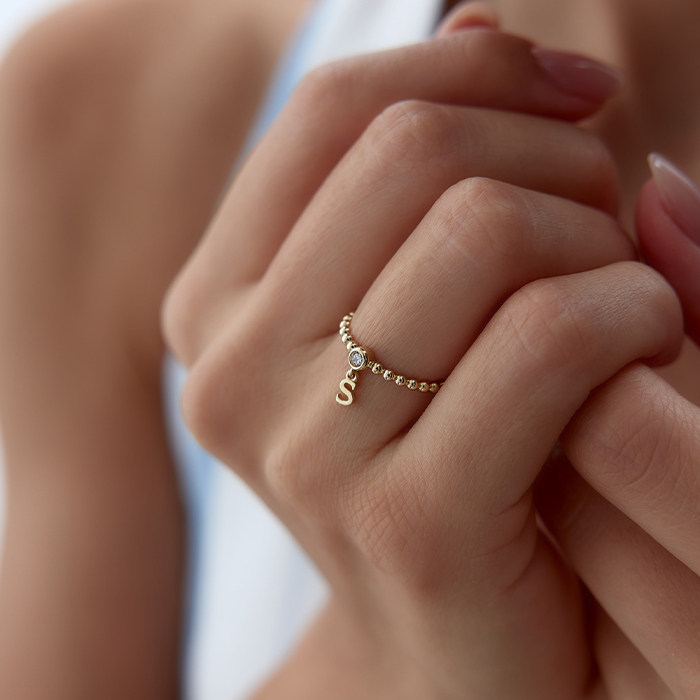 Ball Harf Sallantı Yüzük - RİTİM (1)