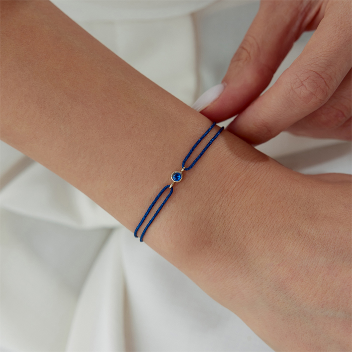 Başak Burcu Sapphire İpli Bileklik - Simoro (1)