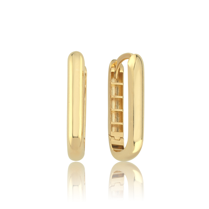 Basic Ataç Form Altın Küpe - Rayna (1)