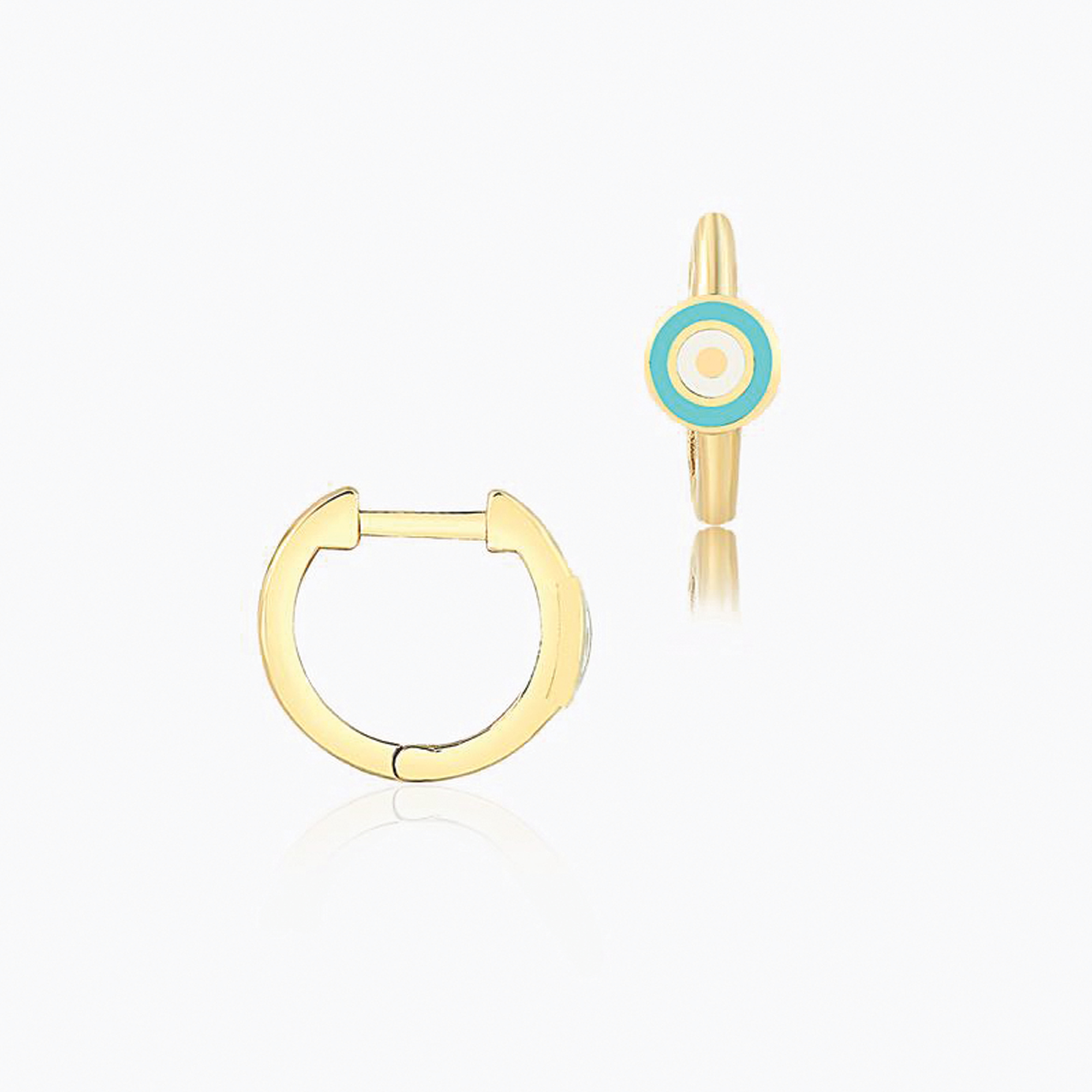 Bebe Mavisi Göz Halka Çocuk Küpesi - Melike