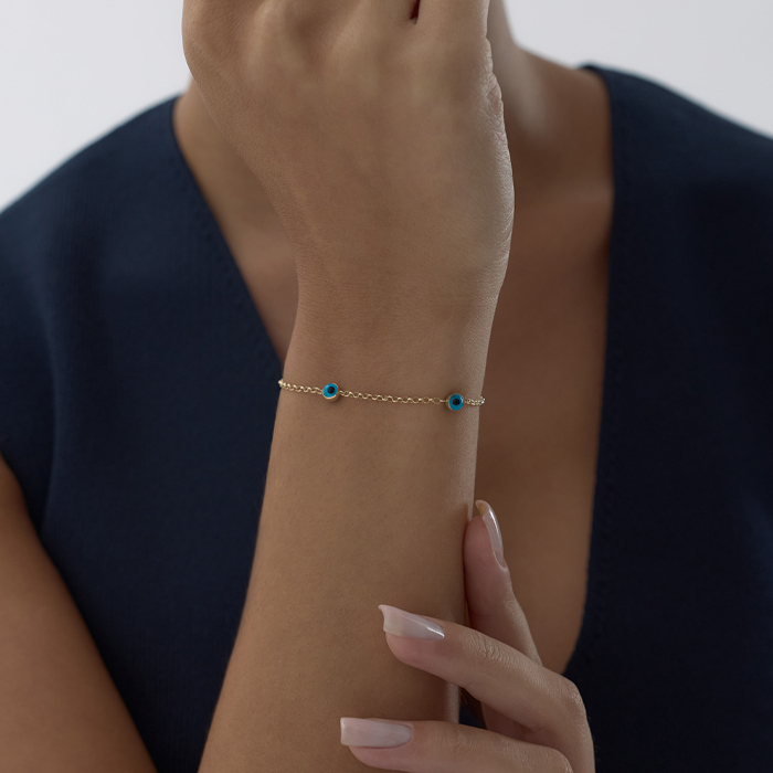 Beş Göz Nazar Bileklik - Özçelik