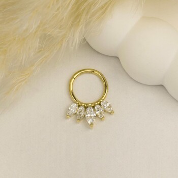 Beş Markiz Taşlı Helix Piercing - 3