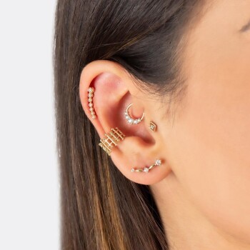 Beş Tektaşlı Helix Piercing - Dianora (1)