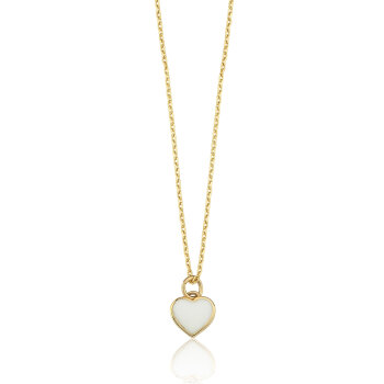 Beyaz Kalp Kolye - 5