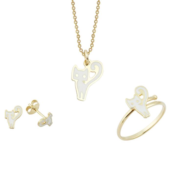 Beyaz Kedi Çocuk Seti - 1