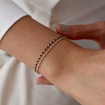 Beyaz Mineli Golf Bileklik - 3