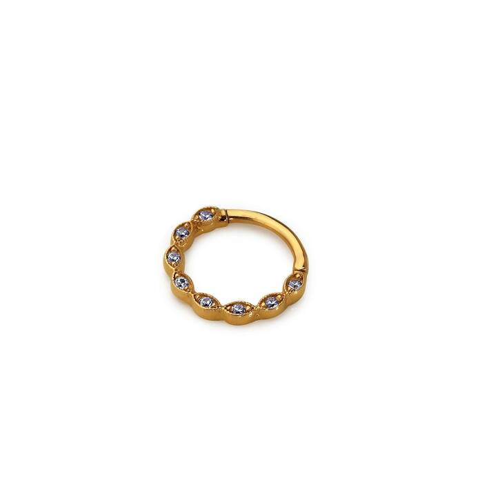 Beyaz Peri Helix Piercing 8mm - 1