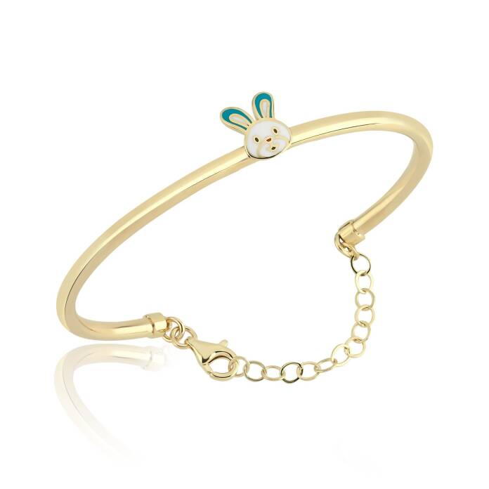 Beyaz Tavşan Figürlü Çocuk Kelepçesi - 1