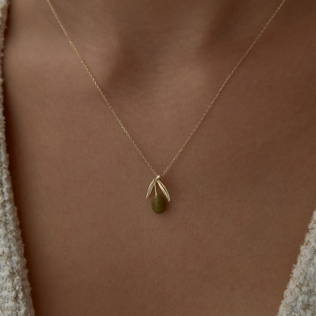 Big Yeşil Zeytin Kolye - 2