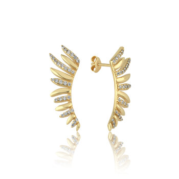 Birds Feather Küpe - 3