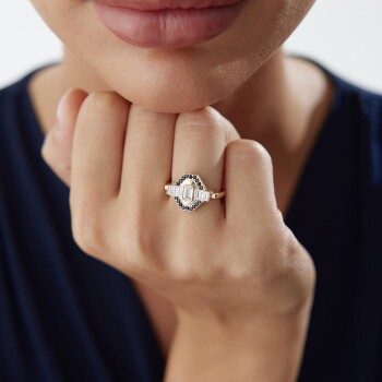 Black Altıgen Yüzük - Gökhan Bera