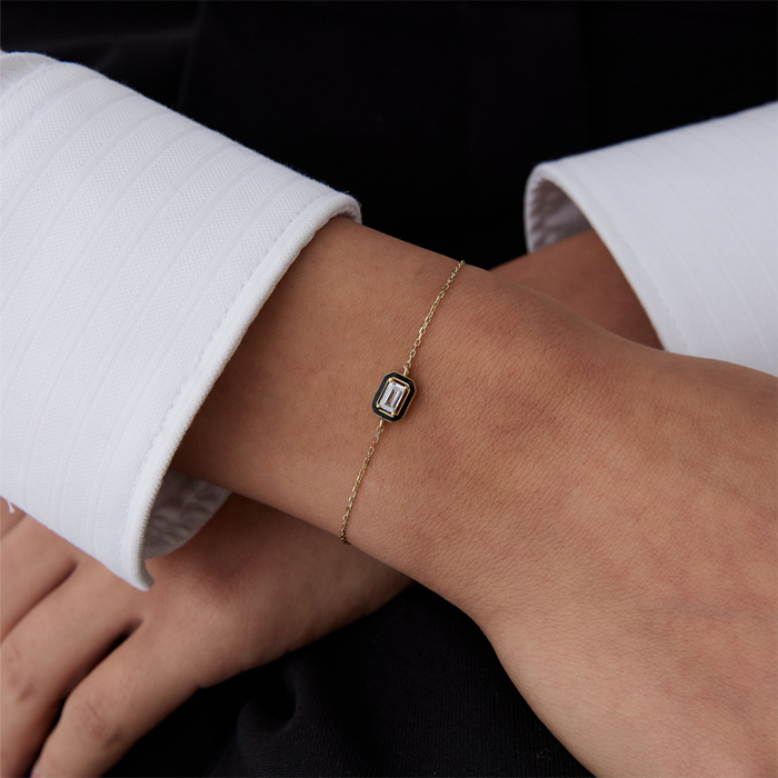 Black Frame Baget Bileklik - MİST