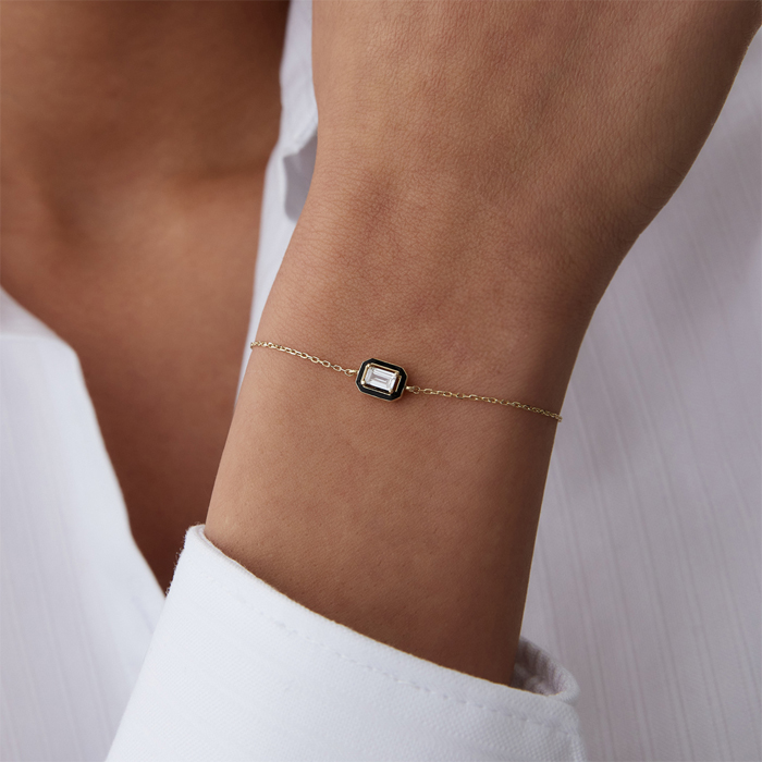 Black Frame Baget Bileklik - MİST (1)