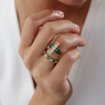 Bloom Green Yüzük - 3