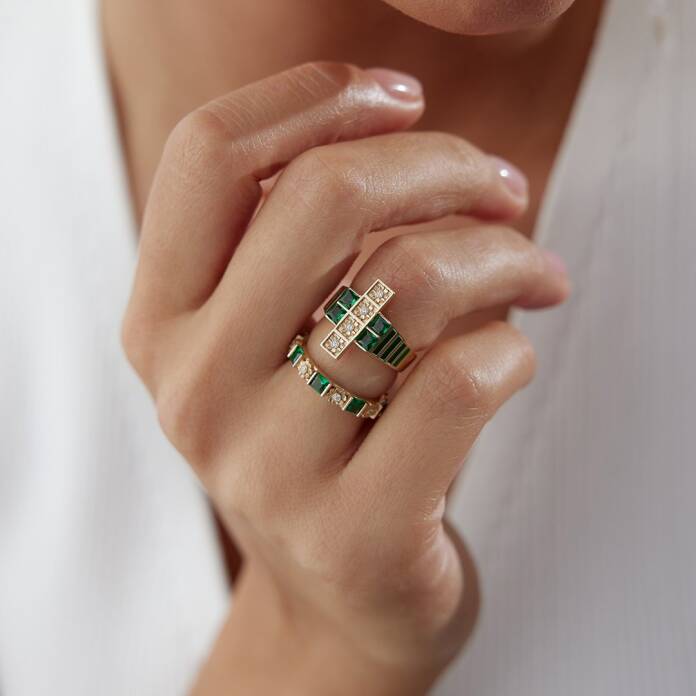 Bloom Green Yüzük - 3