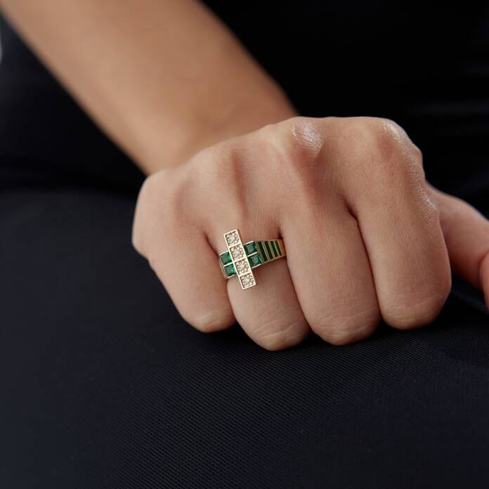 Bloom Green Yüzük - 4