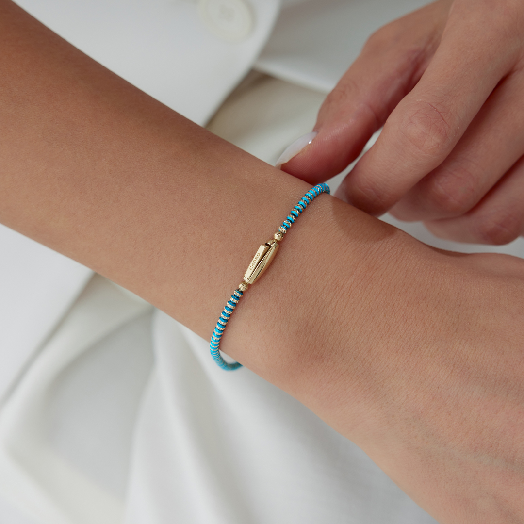 Blue Slim Bond Bileklik - 1