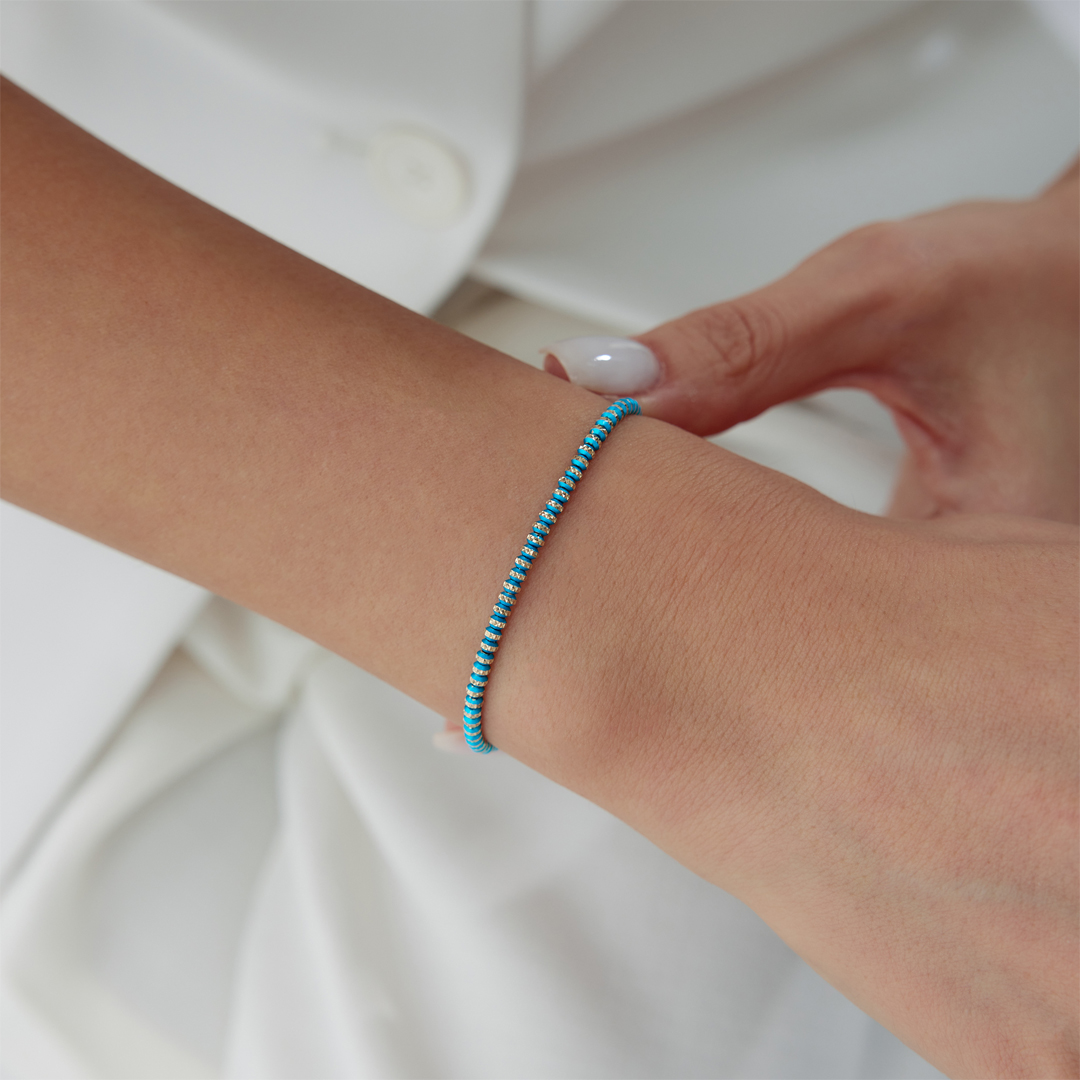 Blue Slim Bond Bileklik - 3