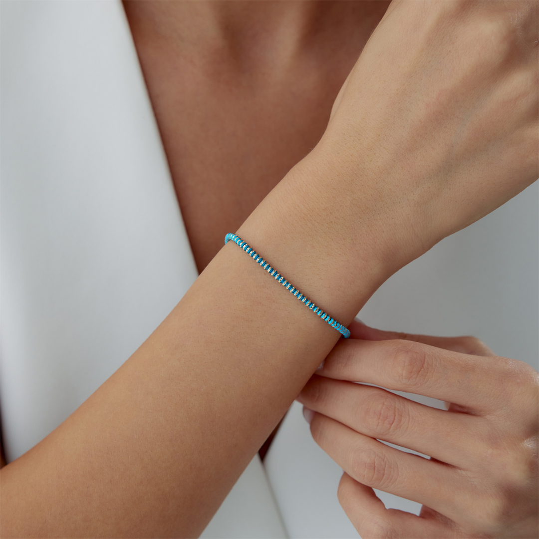 Blue Slim Bond Bileklik - 2