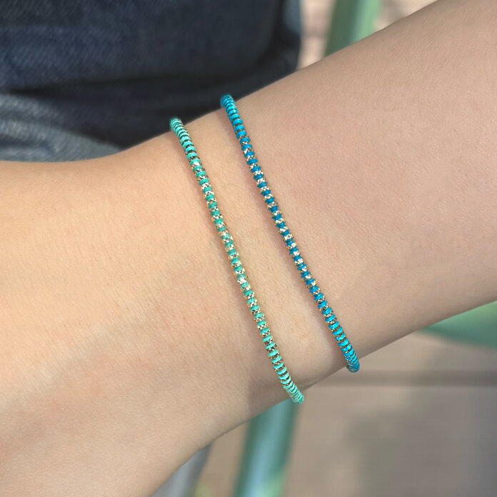 Blue Slim Bond Bileklik - 1