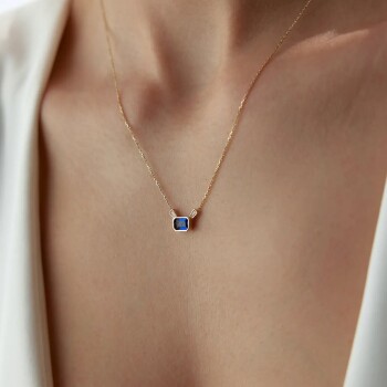 Blue Stone Kolye - Rayna