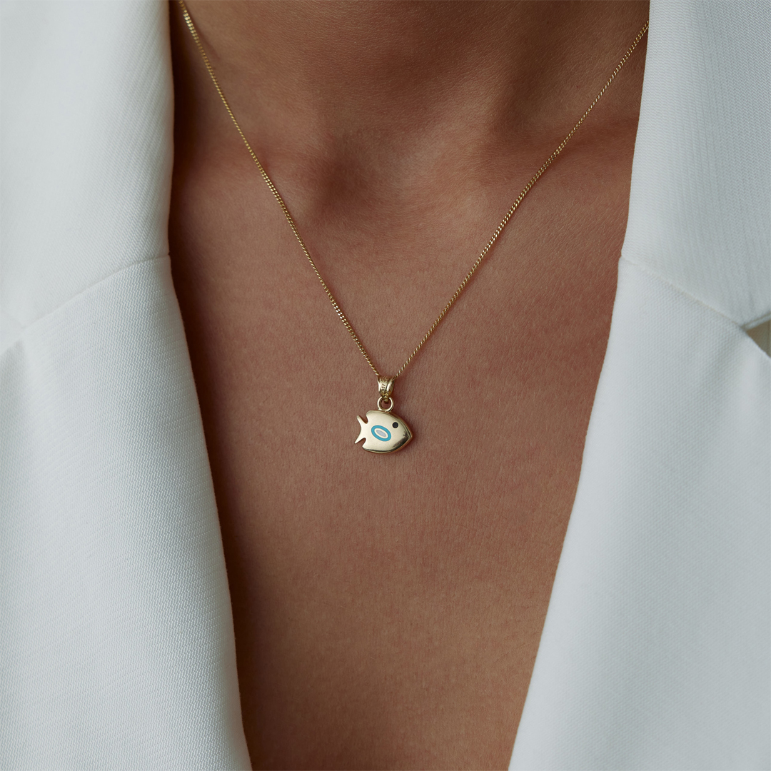 Blue Tide Balık Kolye - 1