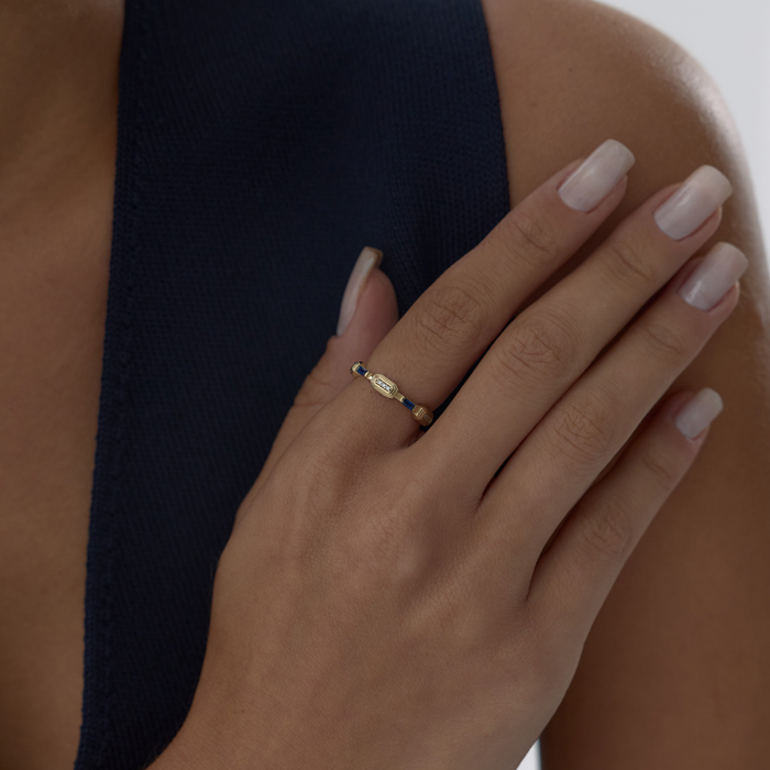 Blue Vera Axis Yüzük - Gökhan Bera (1)