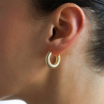 Bobin Halka Küpe - Cemart