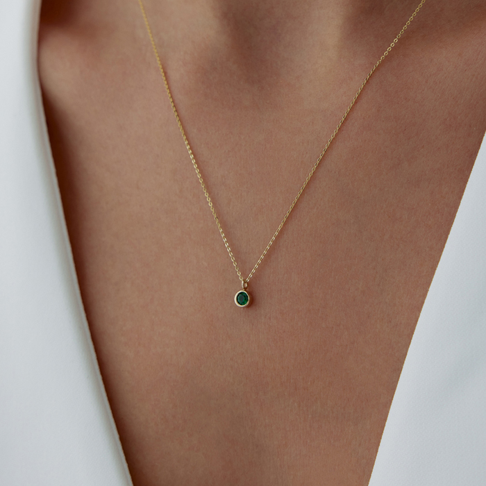 Boğa Burcu Tsavorite Kolye - Simoro