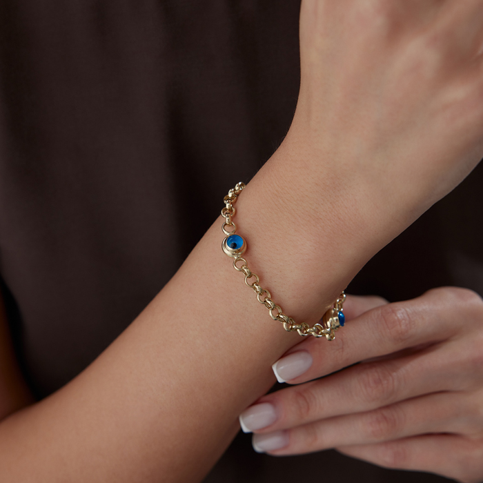 Bold Mavi Boncuk Göz Bileklik - 3
