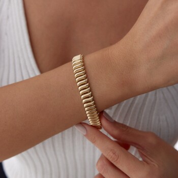 Bold S Line Bileklik - Mazi