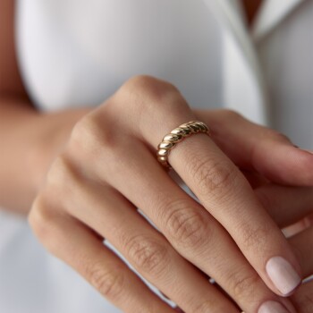 Bombe Burgu Yüzük - Rayna