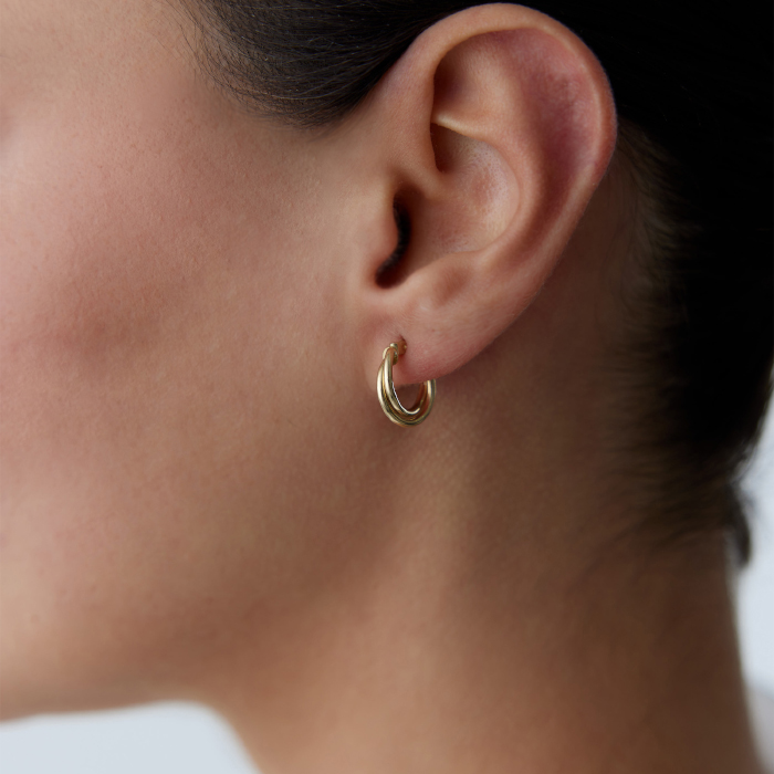 Bombeli Kıvrım Küpe - Dilmener