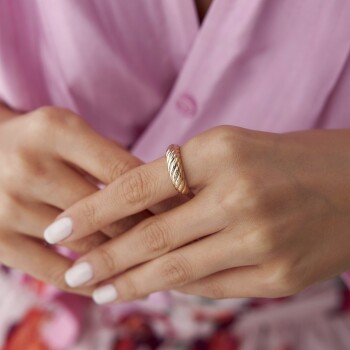 Bombeli Midye Yüzük - Nüans (1)