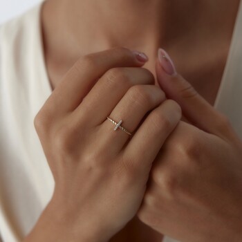 Burgu Çubuk Yüzük - Rayna (1)