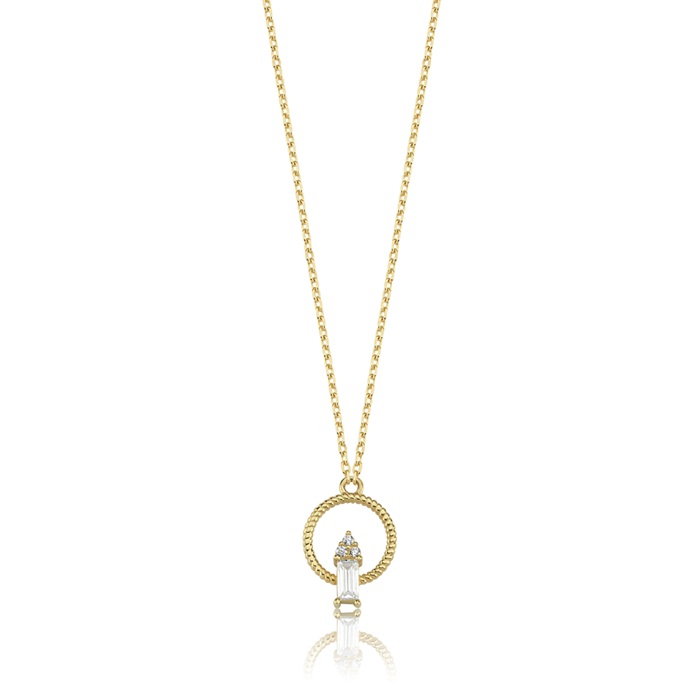 Burgu Halka Baget Kolye - Simoro