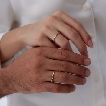 Burma Çift Alyans - Tülay Alyans (1)