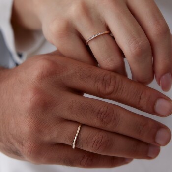 Burma Su Yolu Çift Alyans - Tülay Alyans