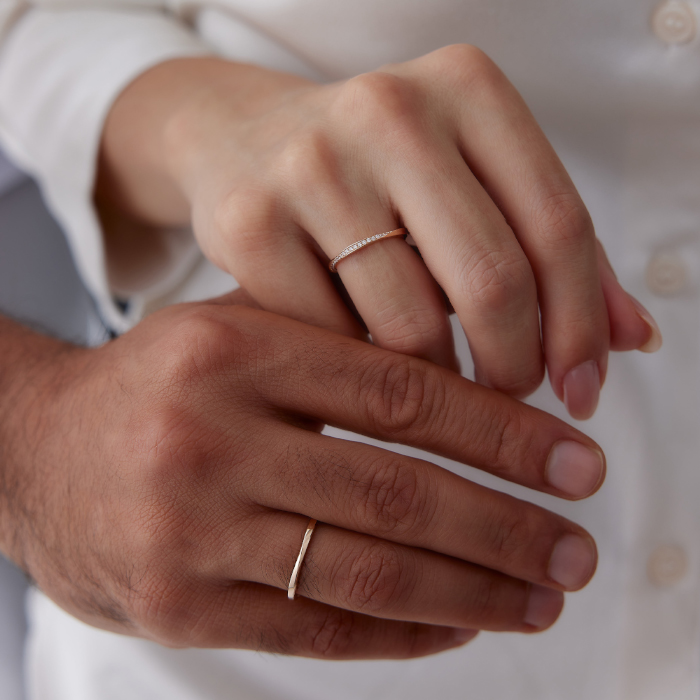 Burma Su Yolu Çift Alyans - Tülay Alyans