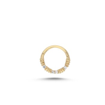 Burma Taşlı Helix Piercing - Alen