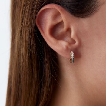 Burma Taşlı J Küpe - Alen